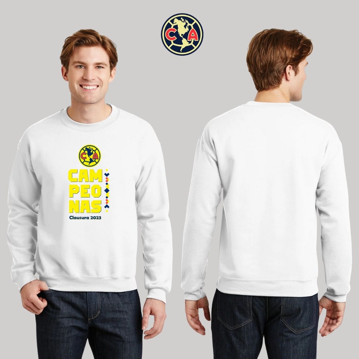 Sudadera Hombre América Campeonas Cl 2023