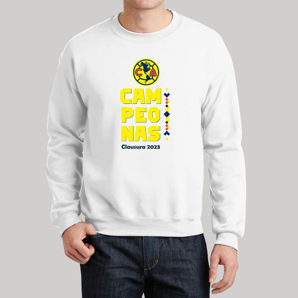 Sudadera Hombre América Campeonas Cl 2023