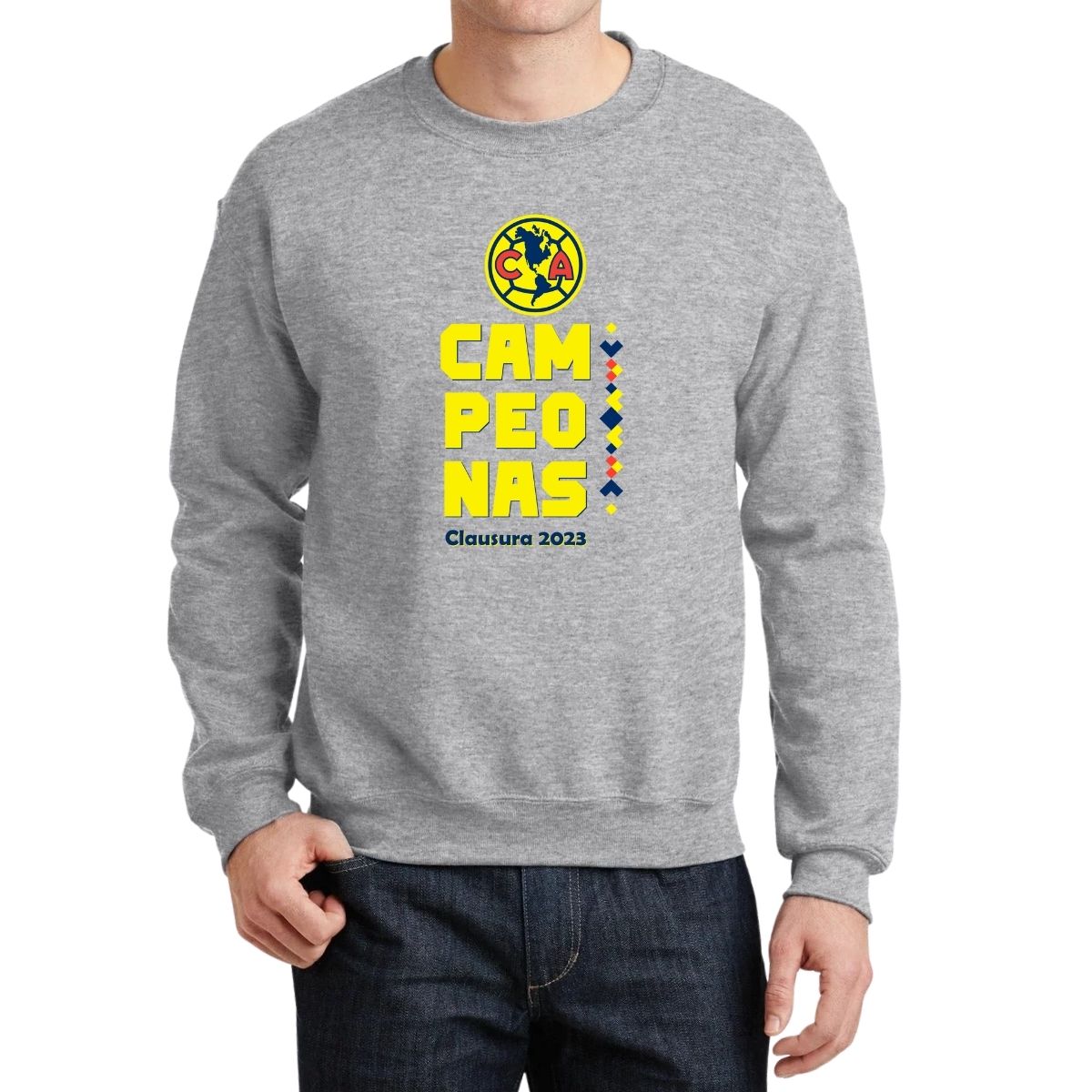 Sudadera Hombre América Campeonas Cl 2023