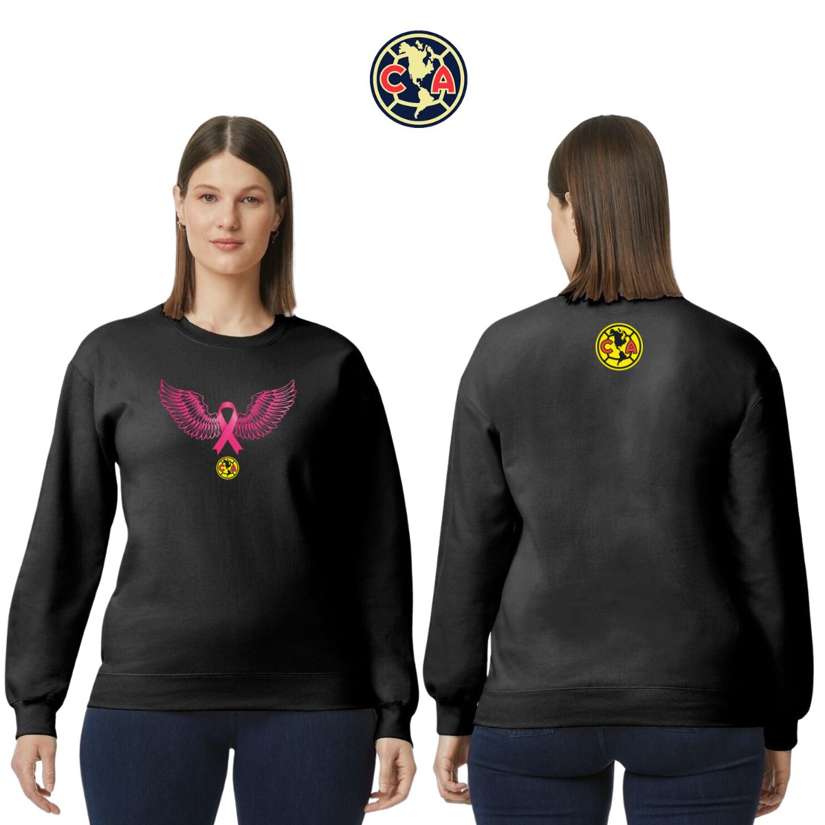 Sudadera Mujer América Vs Cáncer Mama