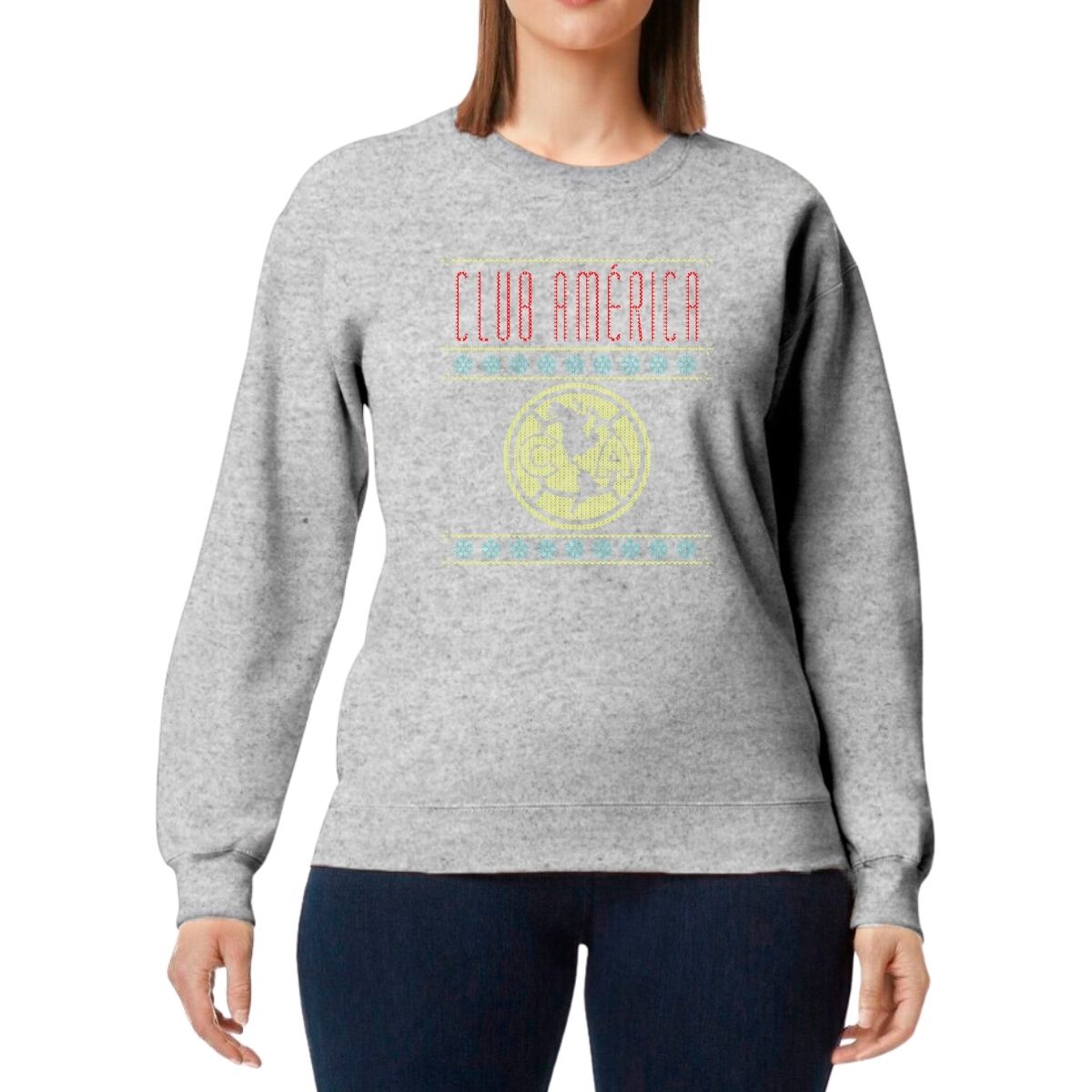 Sudadera Mujer América Navideña