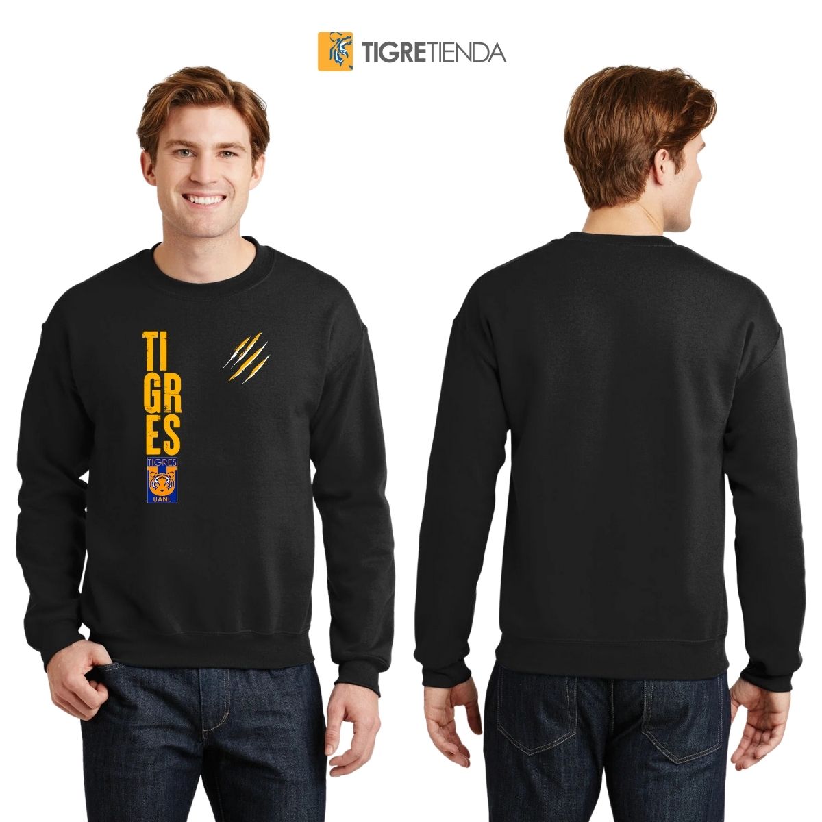 Sudadera Hombre Tigres UANL Tigres Rayas