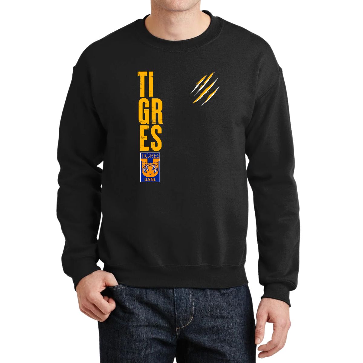 Sudadera Hombre Tigres UANL Tigres Rayas