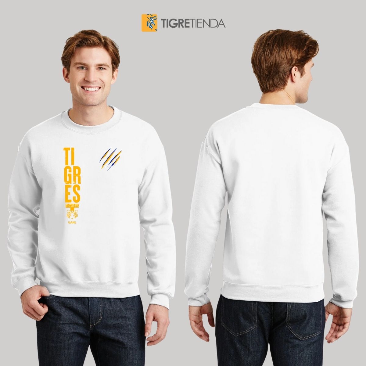 Sudadera Hombre Tigres UANL Tigres Rayas