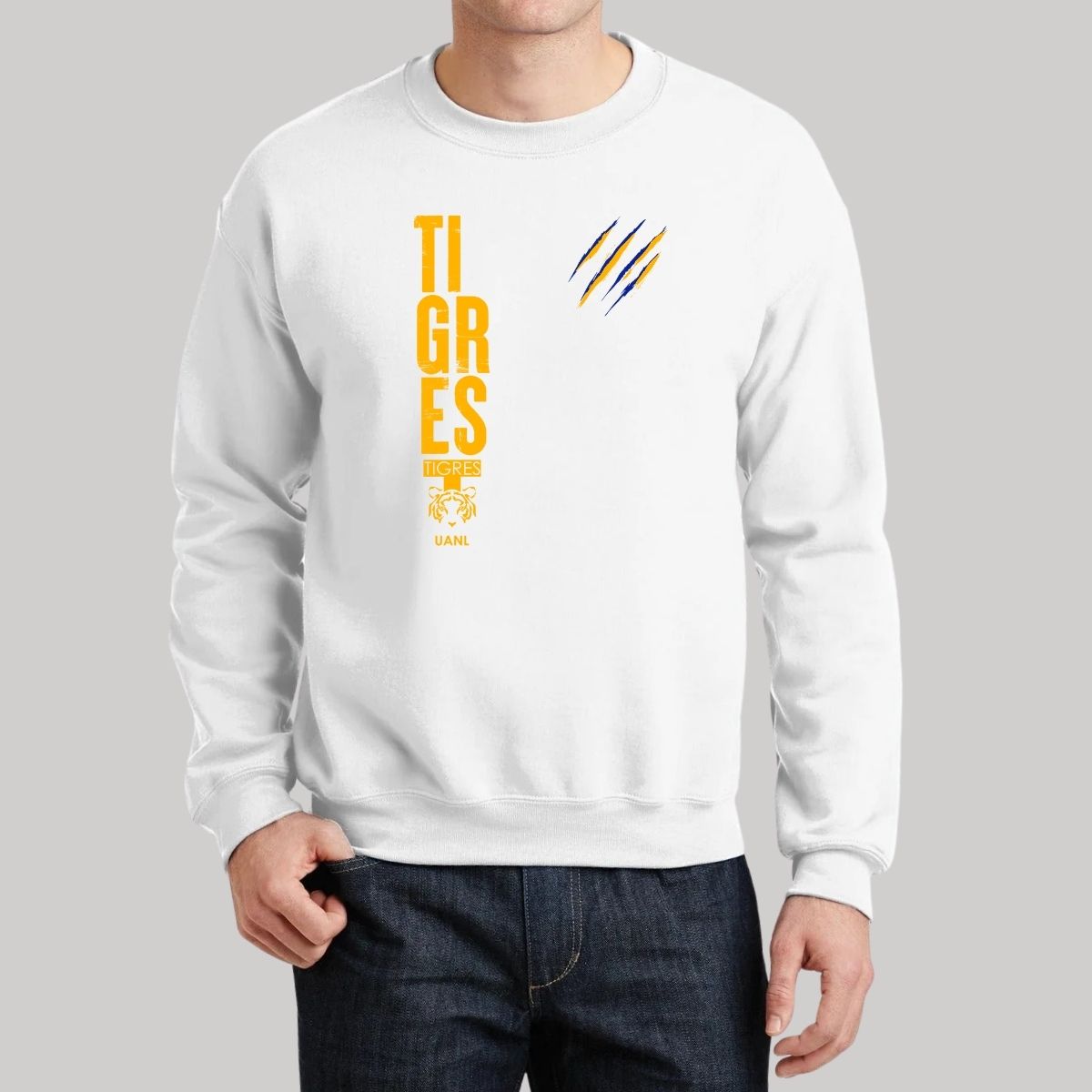 Sudadera Hombre Tigres UANL Tigres Rayas