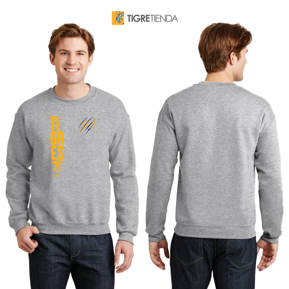 Sudadera Hombre Tigres UANL Tigres Rayas