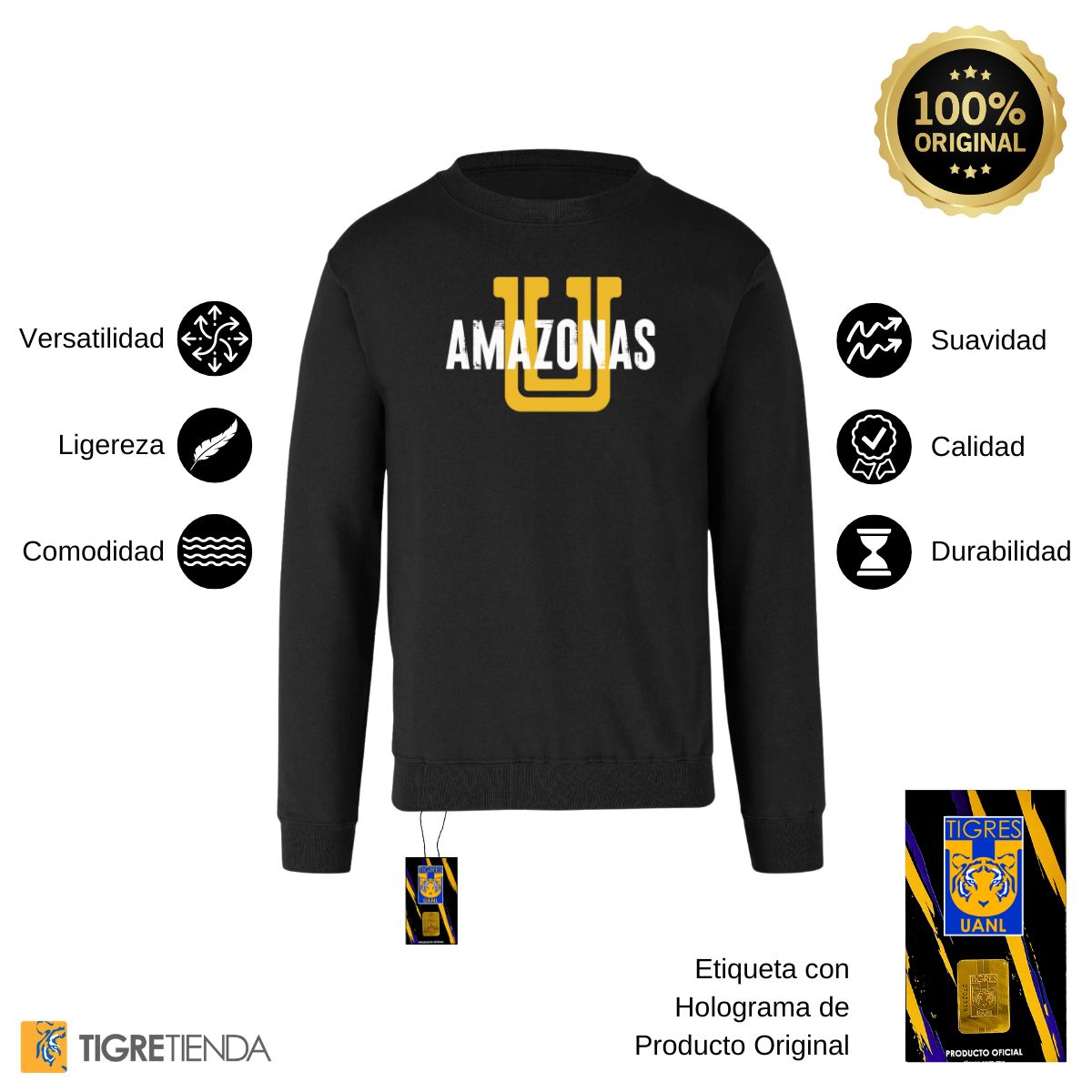 Sudadera Hombre Tigres UANL Amazonas