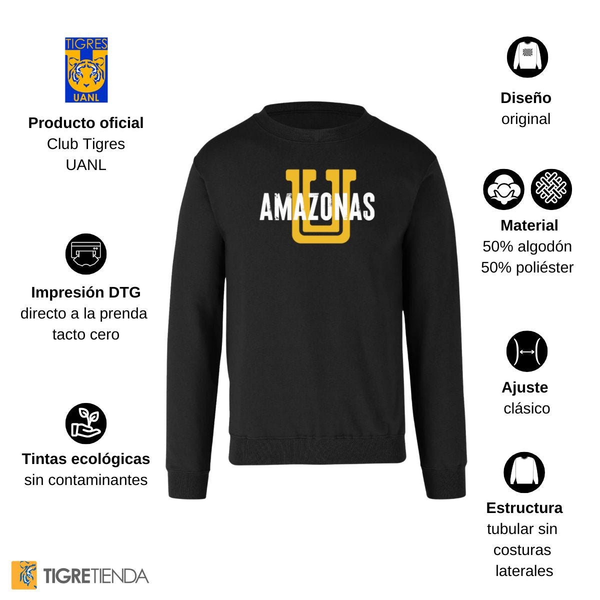 Sudadera Hombre Tigres UANL Amazonas