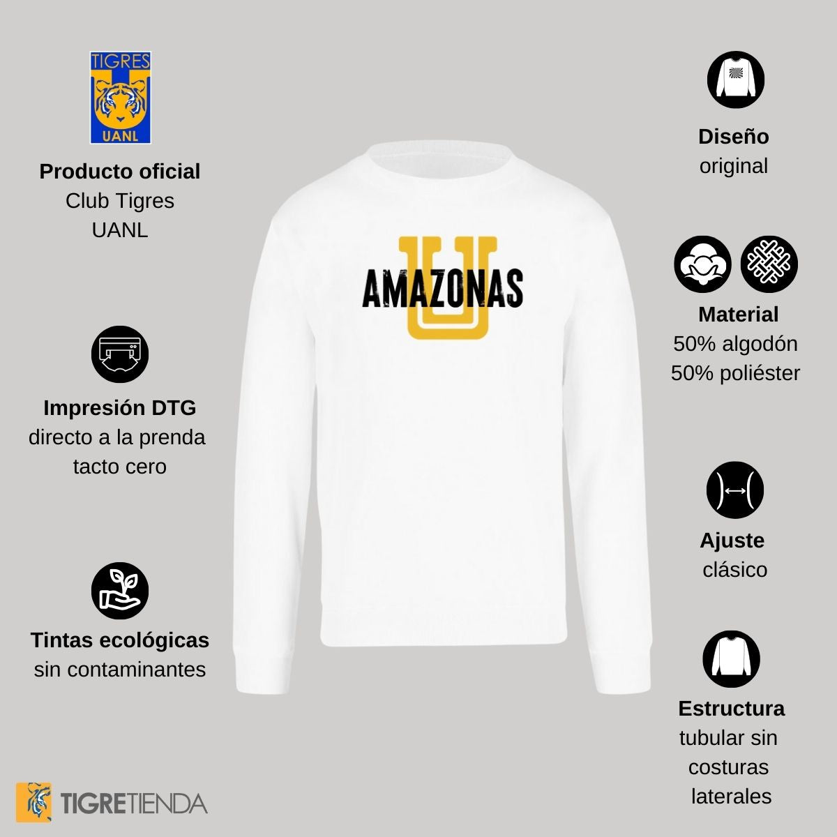 Sudadera Hombre Tigres UANL Amazonas