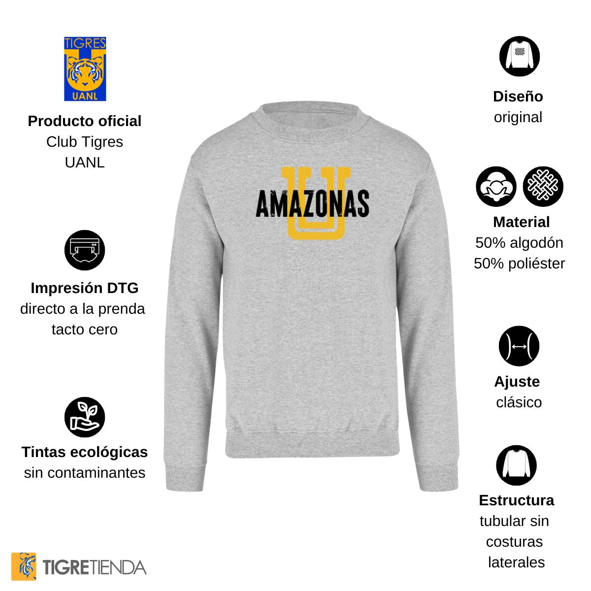 Sudadera Hombre Tigres UANL Amazonas