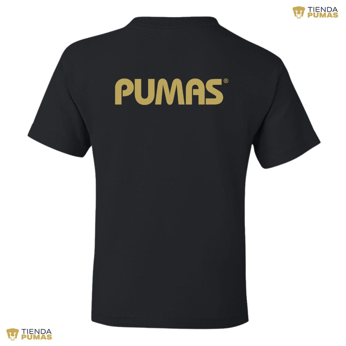 Playera Niños Pumas UNAM Logo Vinil Dorado