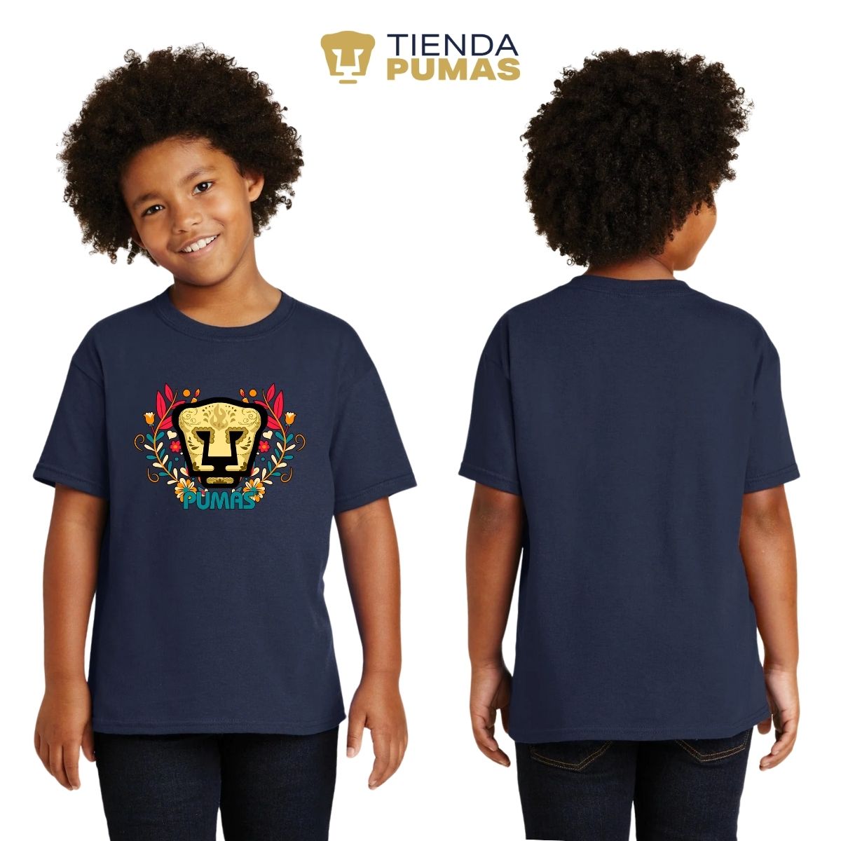 Playera Niños Pumas UNAM Día de Muertos