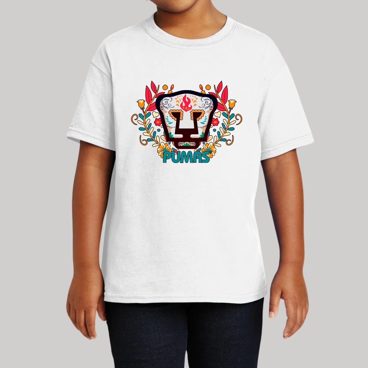 Playera Niños Pumas UNAM Día de Muertos