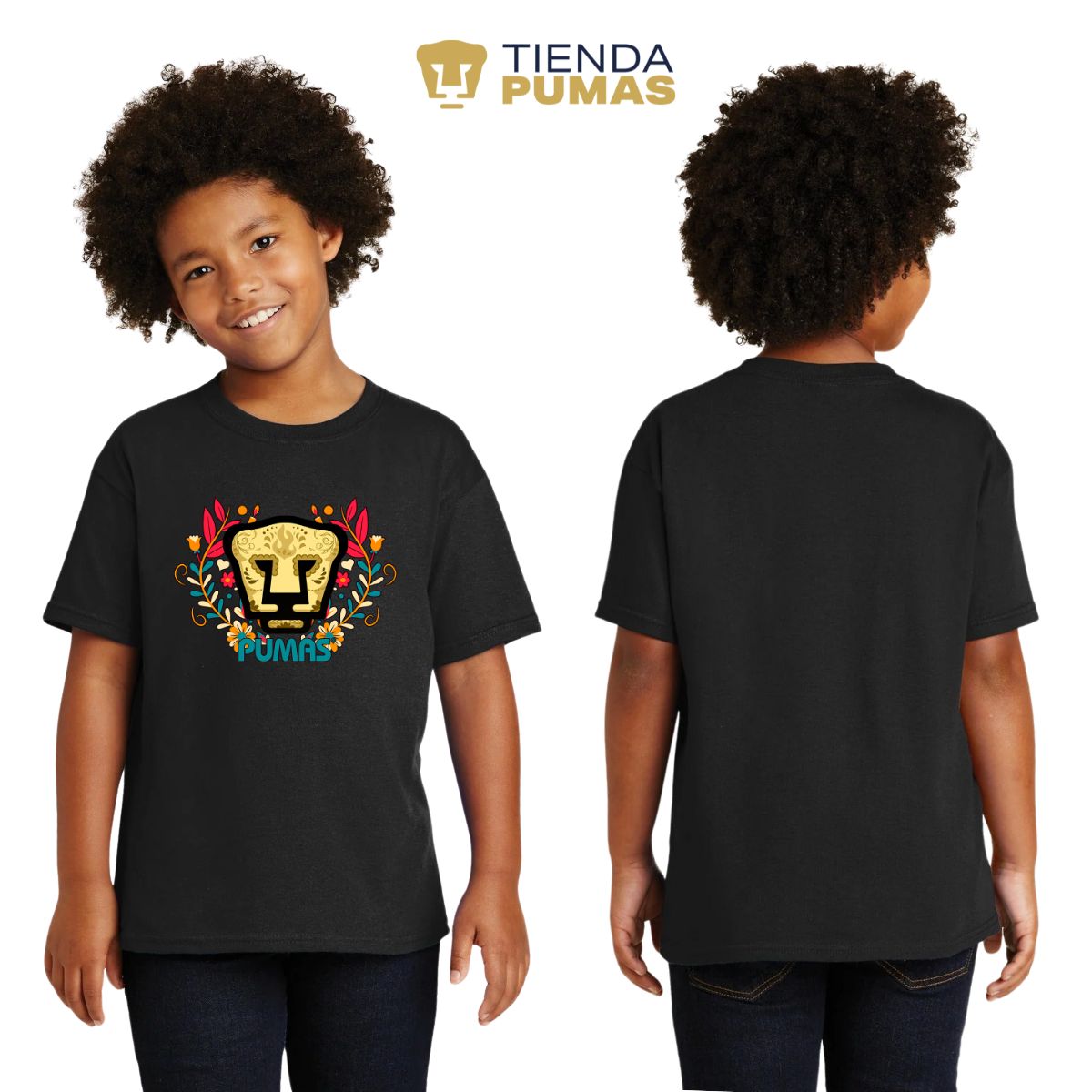 Playera Niños Pumas UNAM Día de Muertos