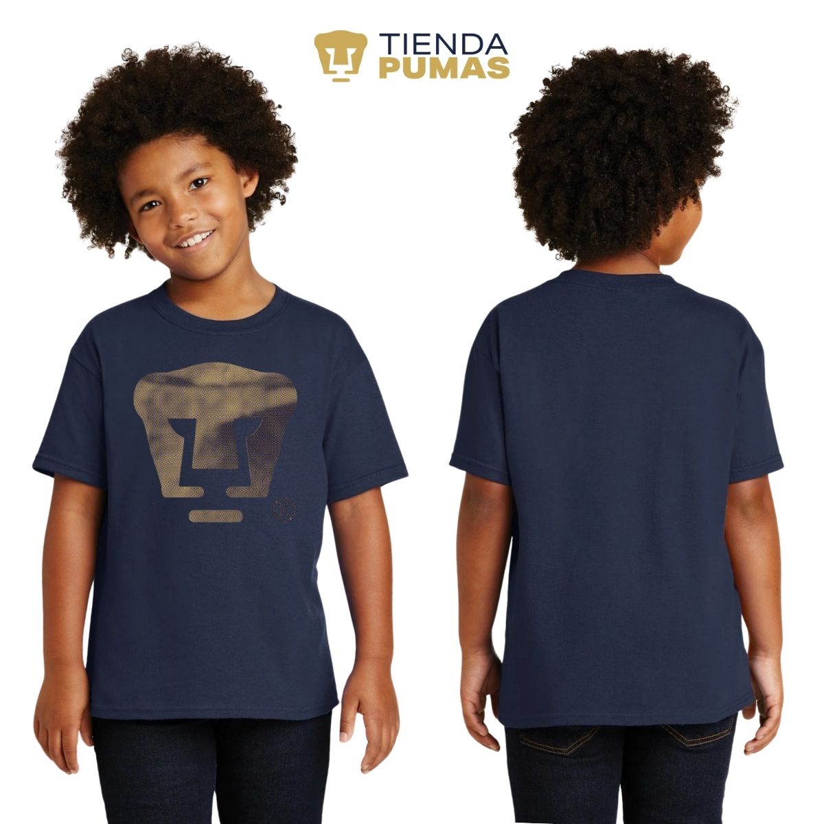 Playera Niños Pumas UNAM Logo fusión