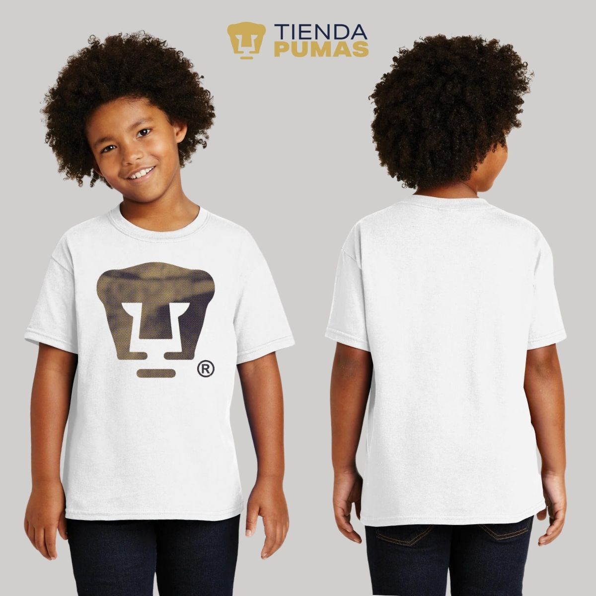 Playera Niños Pumas UNAM Logo fusión