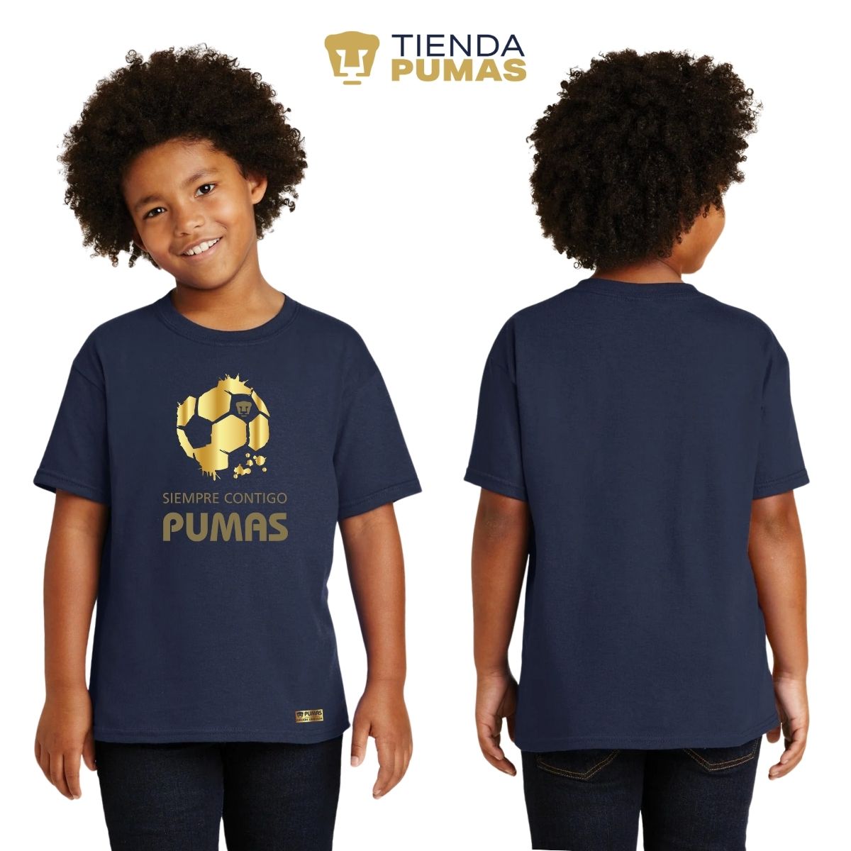 Playera Niños Pumas UNAM Ed Lmt 2 Siempre contigo