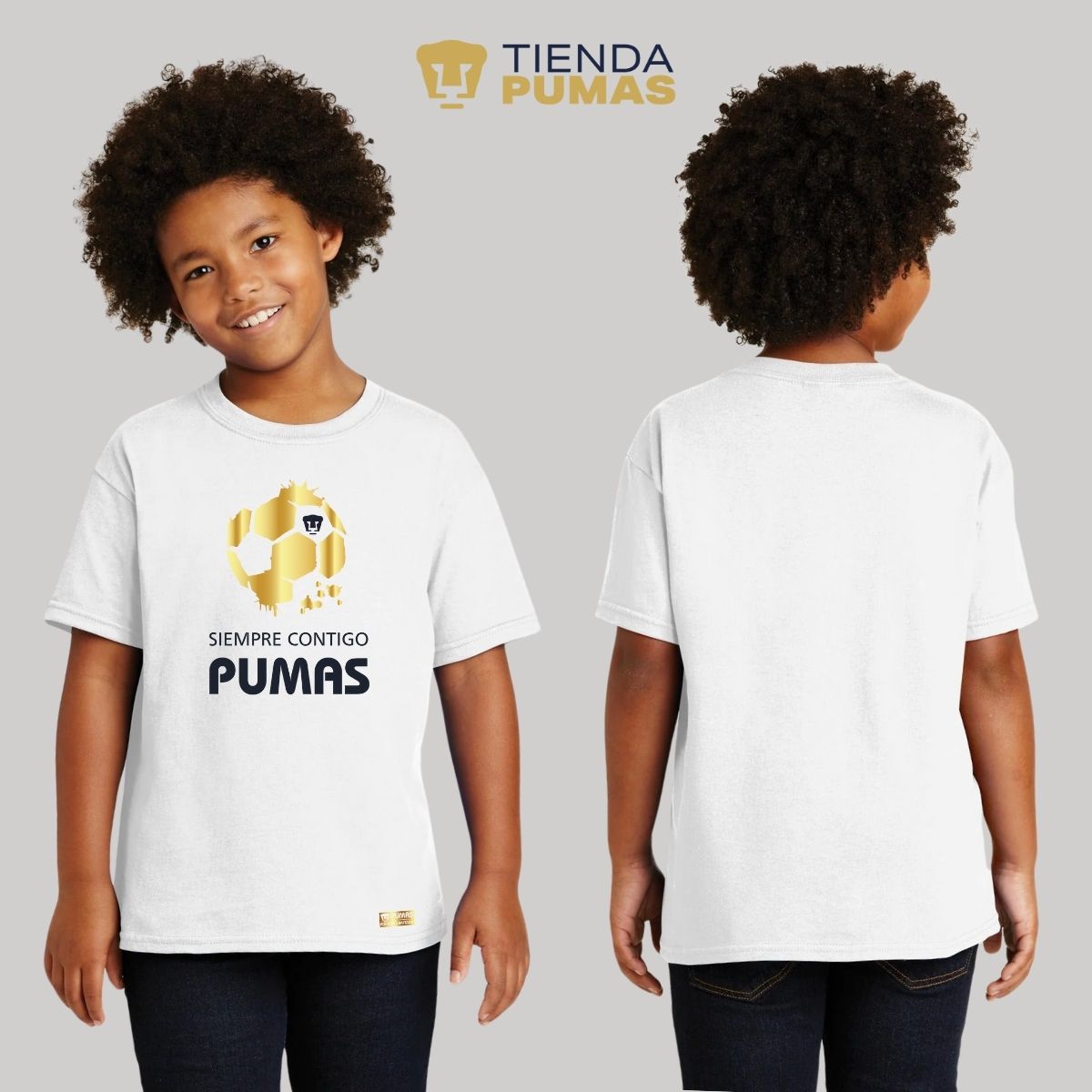 Playera Niños Pumas UNAM Ed Lmt 2 Siempre contigo