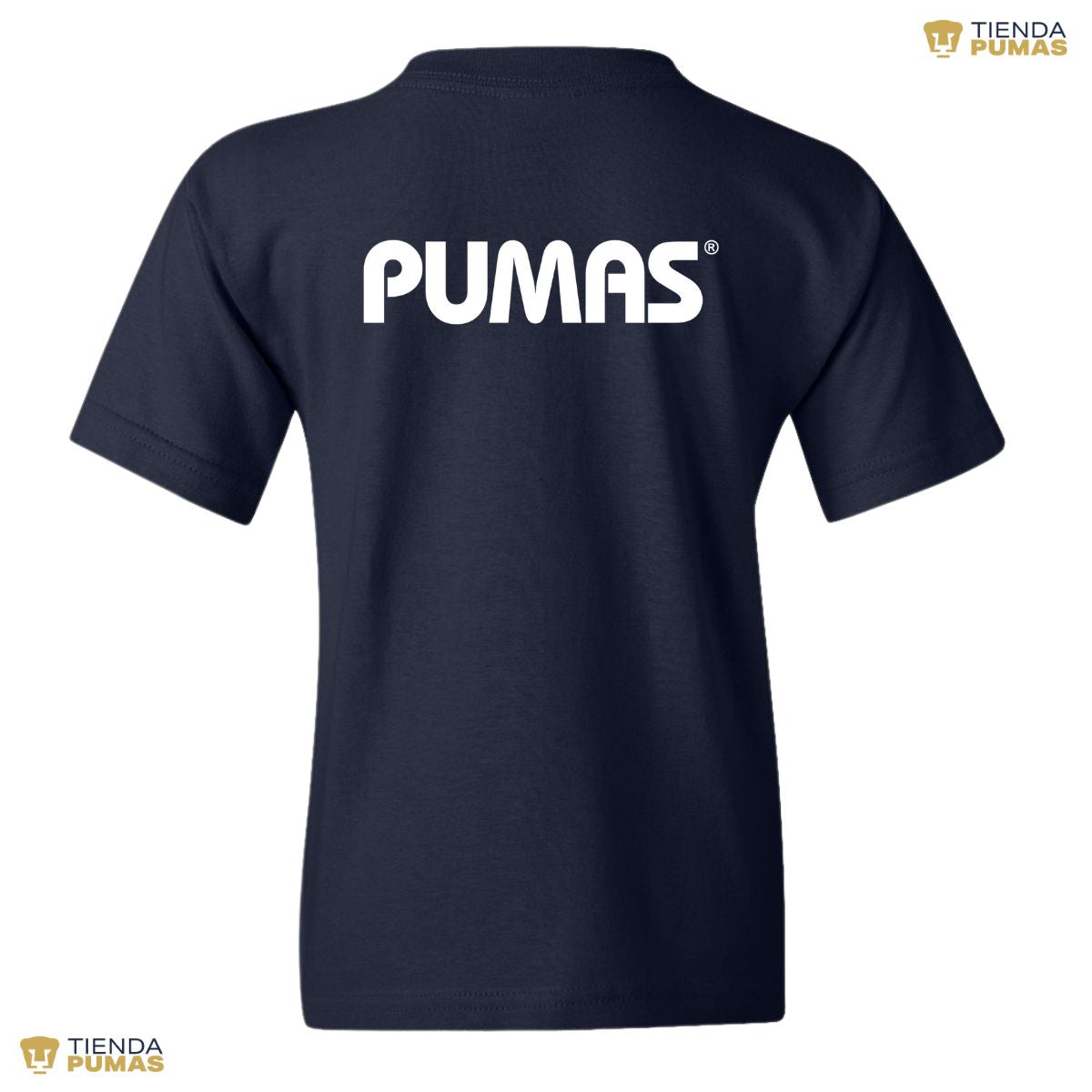 Playera Niños Pumas UNAM Logo Monocromático Vinil