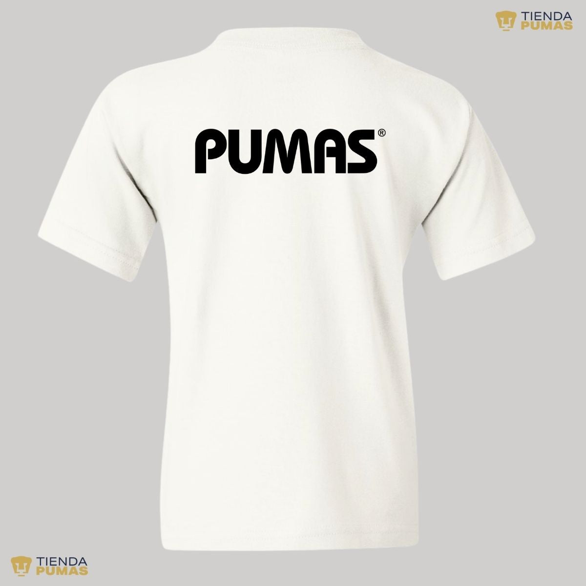 Playera Niños Pumas UNAM Logo Monocromático Vinil