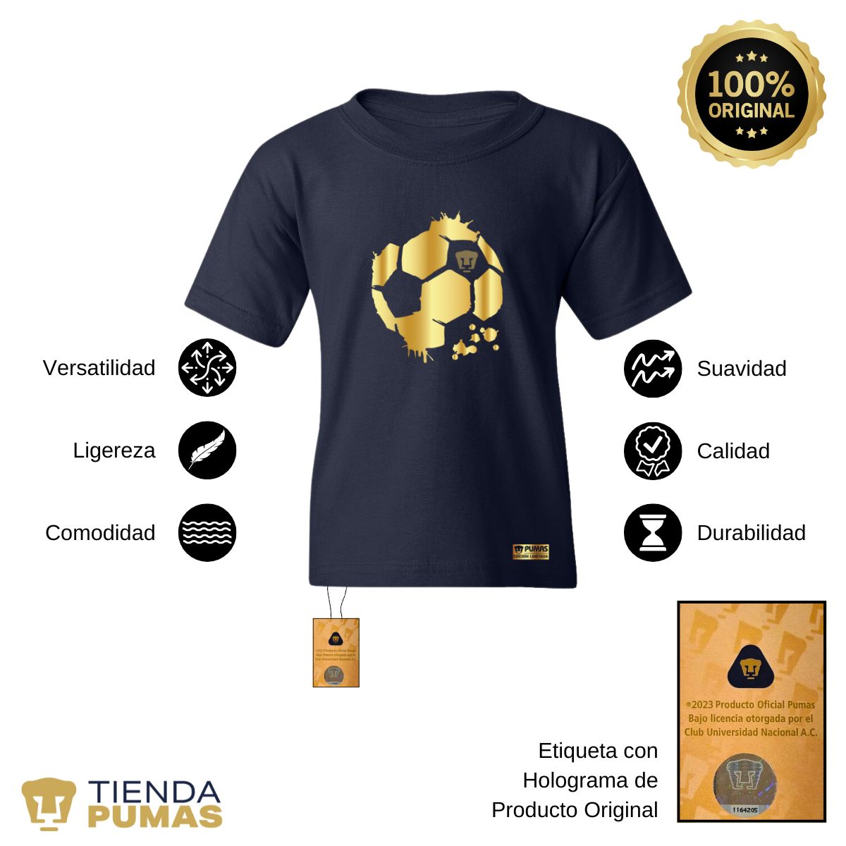 Playera Niños Pumas UNAM Edición limitada 2