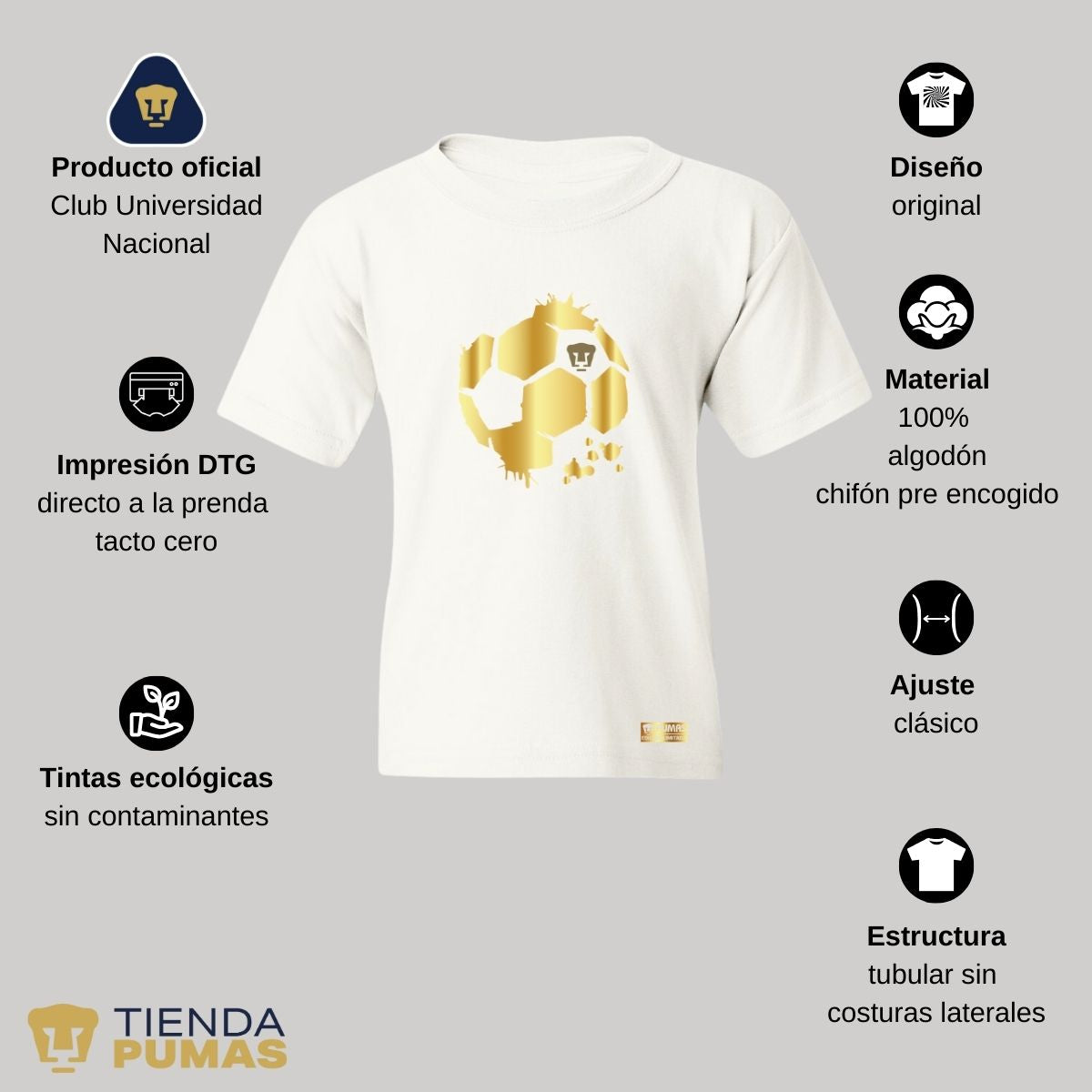 Playera Niños Pumas UNAM Edición limitada 2