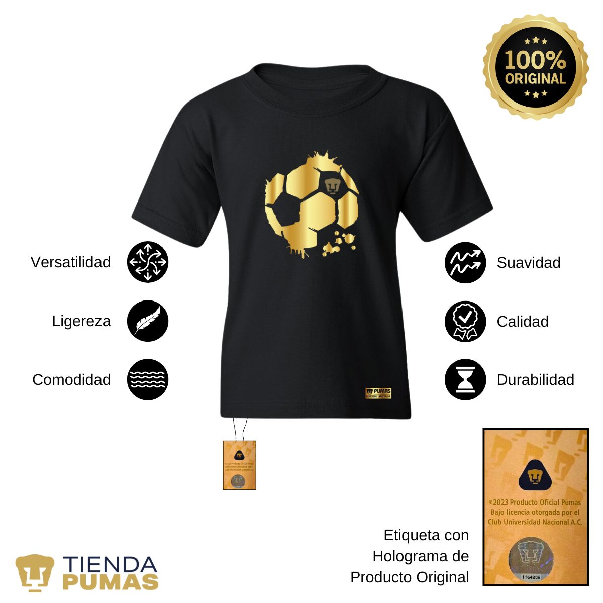 Playera Niños Pumas UNAM Edición limitada 2