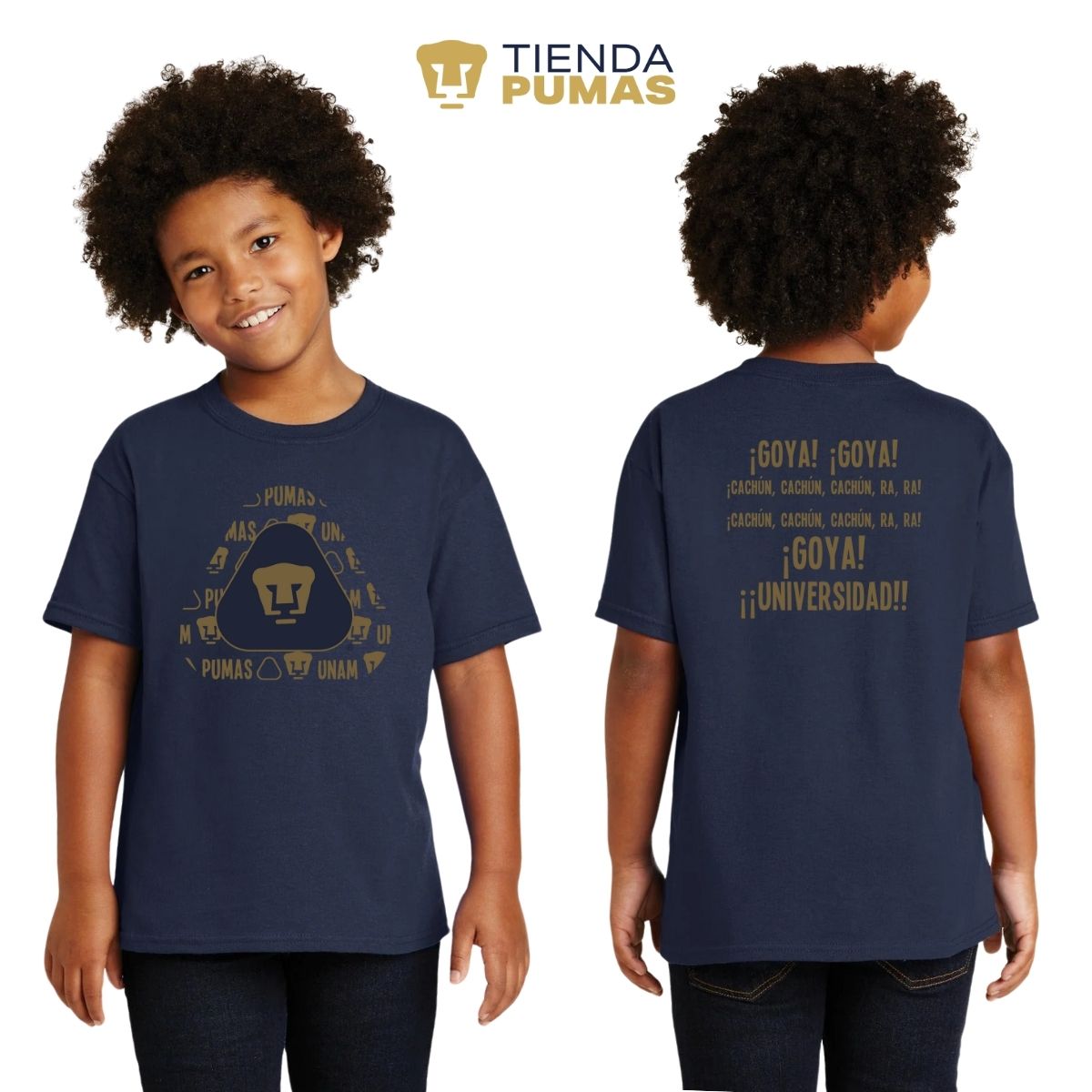 Playera Niños Pumas UNAM Triangular porras