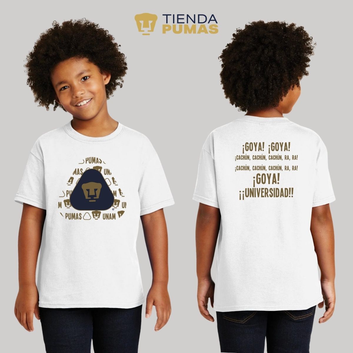 Playera Niños Pumas UNAM Triangular porras