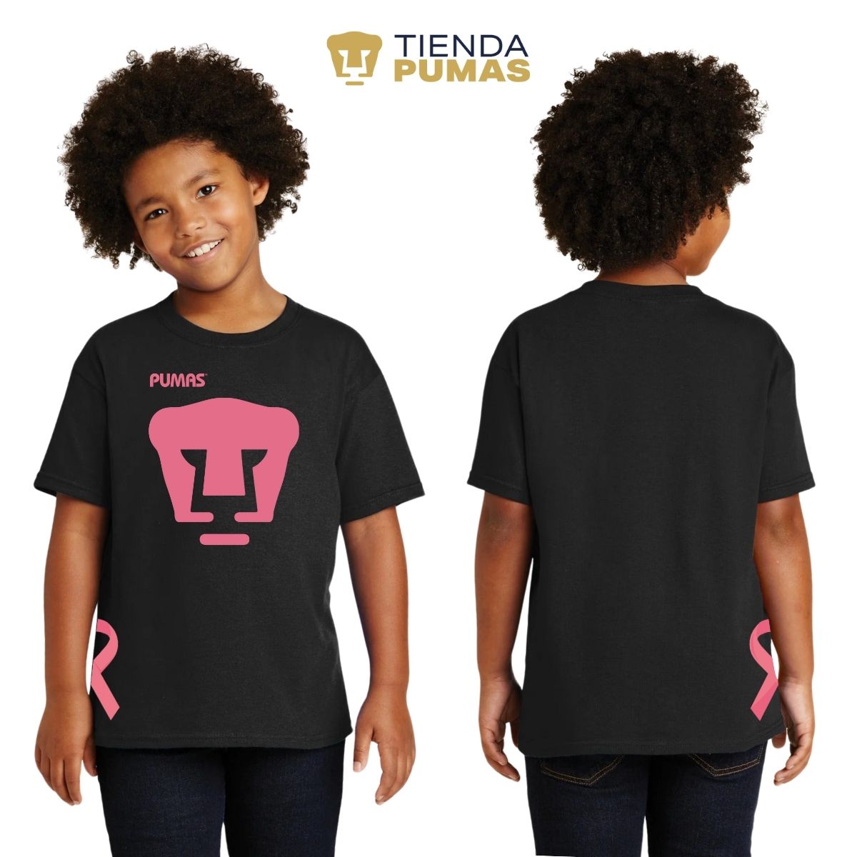 Playera Niños Pumas UNAM Mes rosa