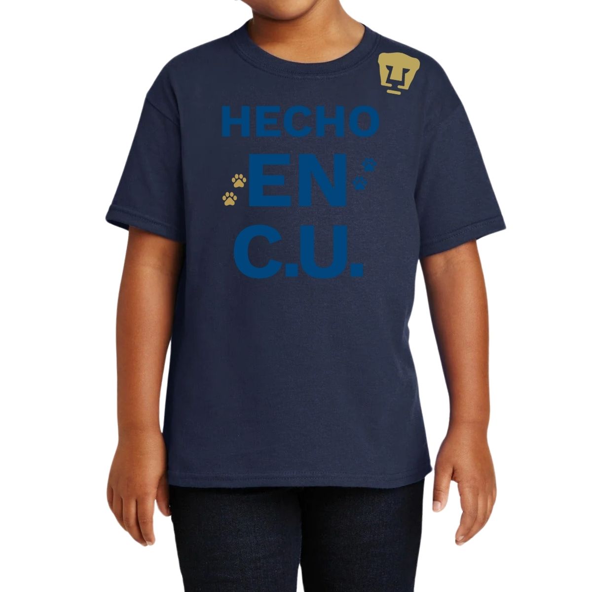 Playera Niños Pumas UNAM Hecho en C.U. DTG-Vinil