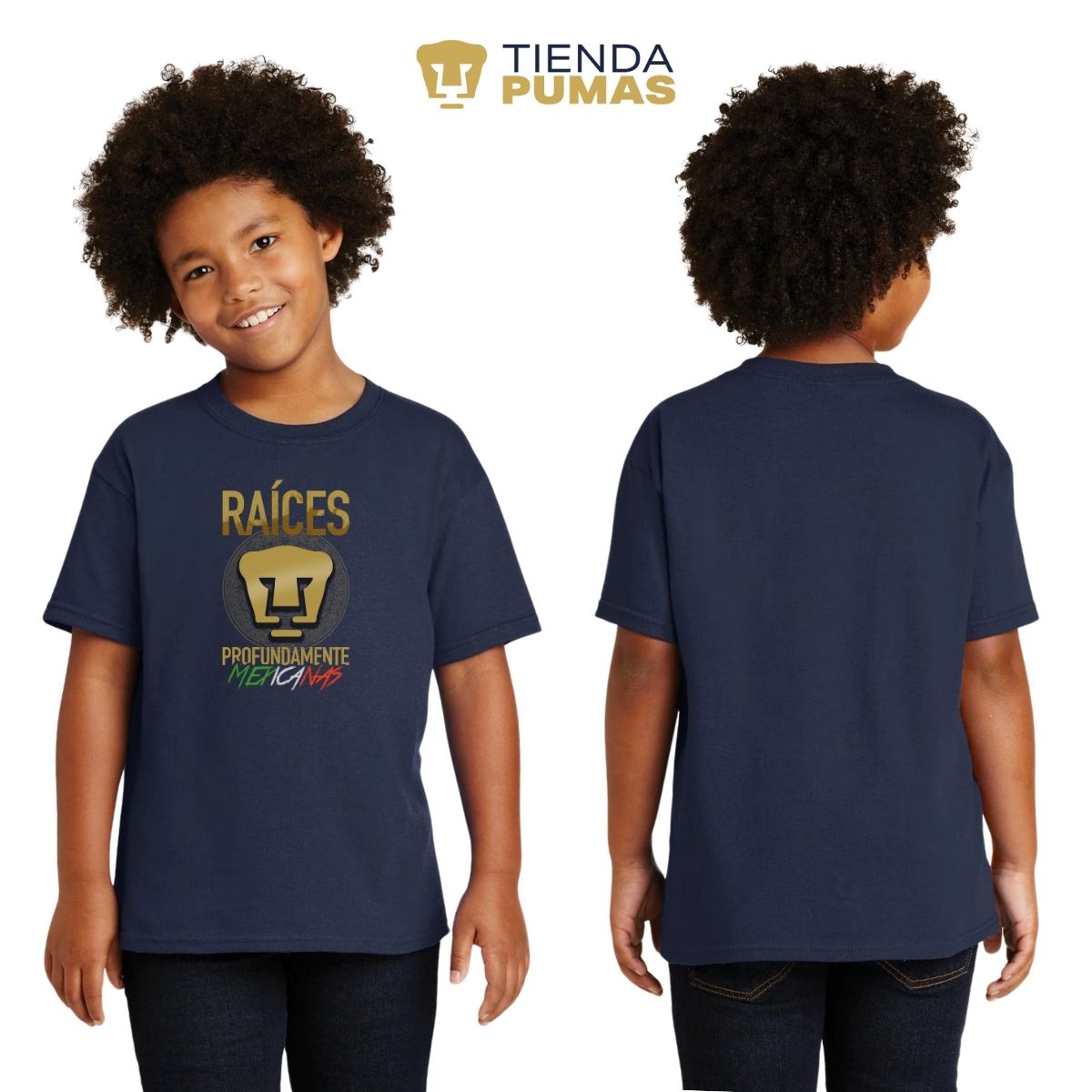 Playera Niños Pumas UNAM Raíces