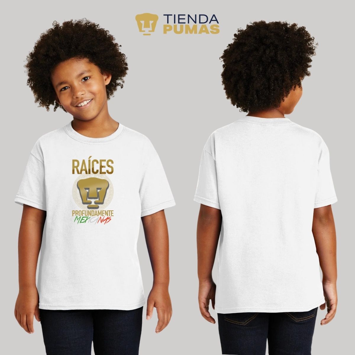 Playera Niños Pumas UNAM Raíces