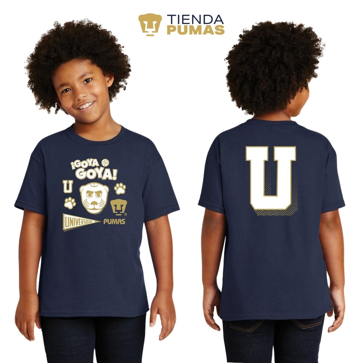 Playera Niños Pumas UNAM Goyo Universidad