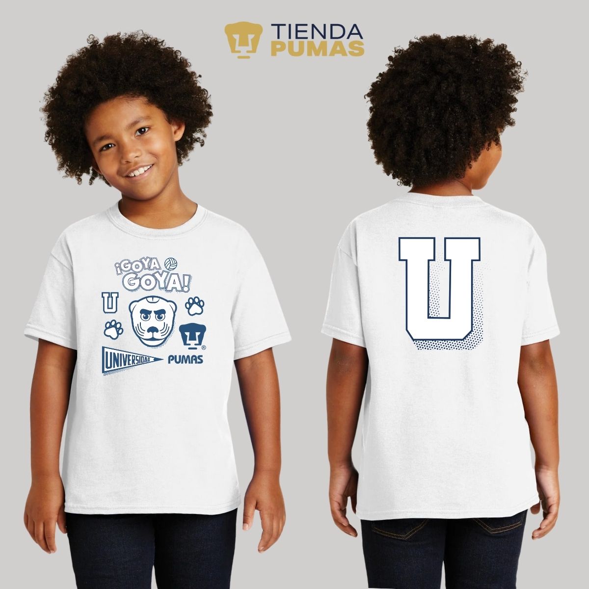 Playera Niños Pumas UNAM Goyo Universidad