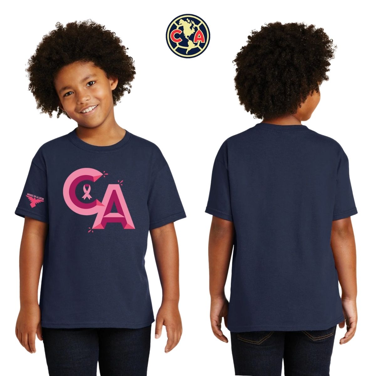 Playera Niños América Mes Rosa