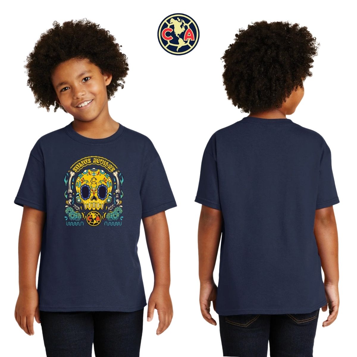 Playera Niños América Día de Muertos