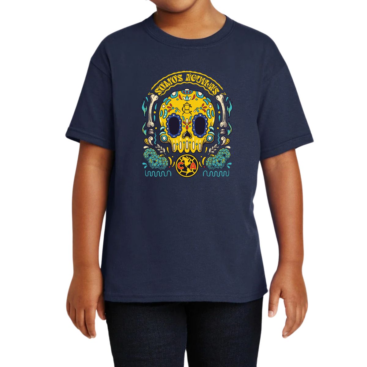 Playera Niños América Día de Muertos