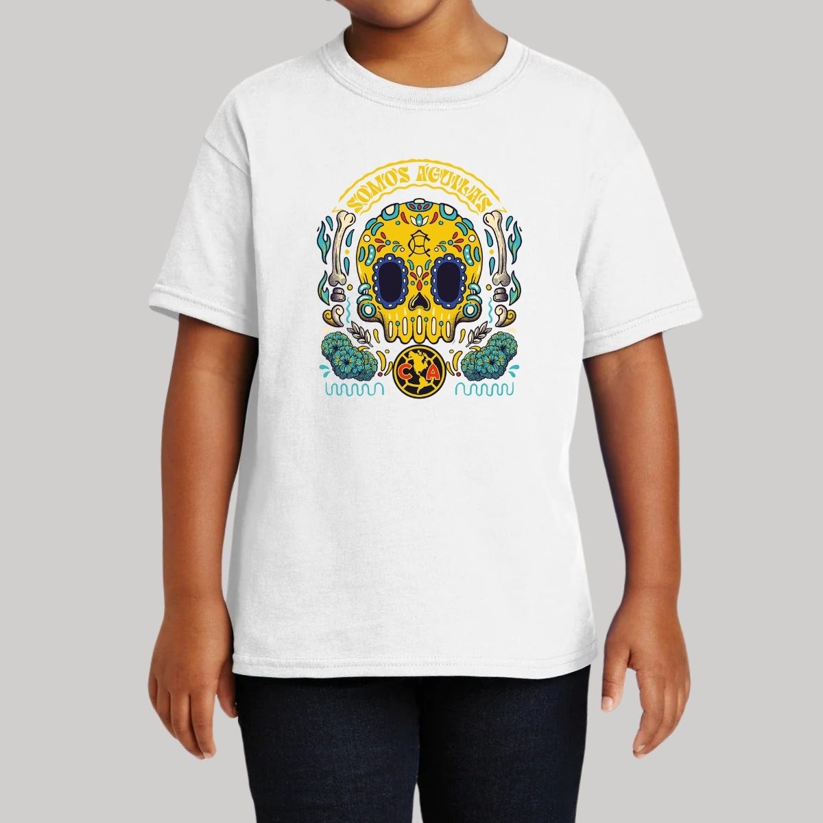 Playera Niños América Día de Muertos