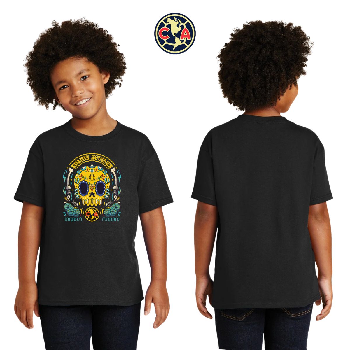 Playera Niños América Día de Muertos