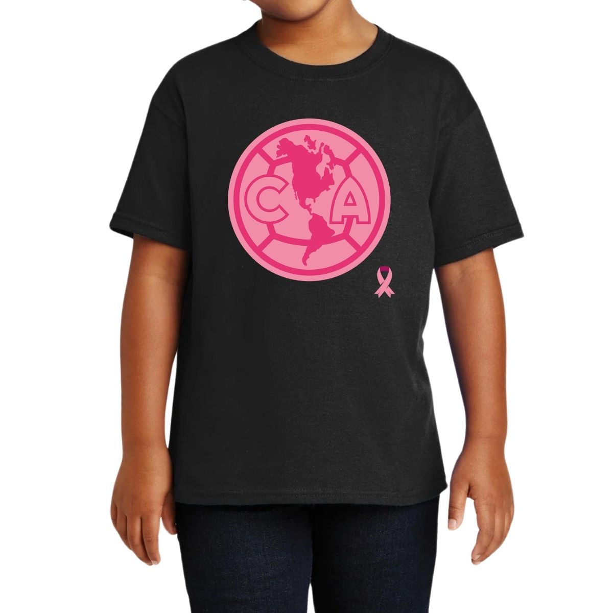 Playera Niños América Logo Rosa