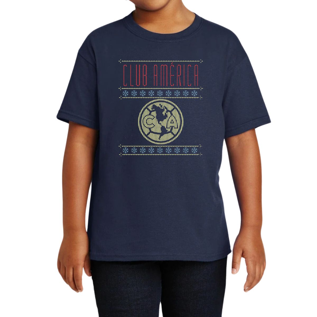 Playera Niños América Navideña