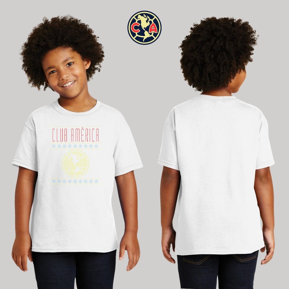 Playera Niños América Navideña