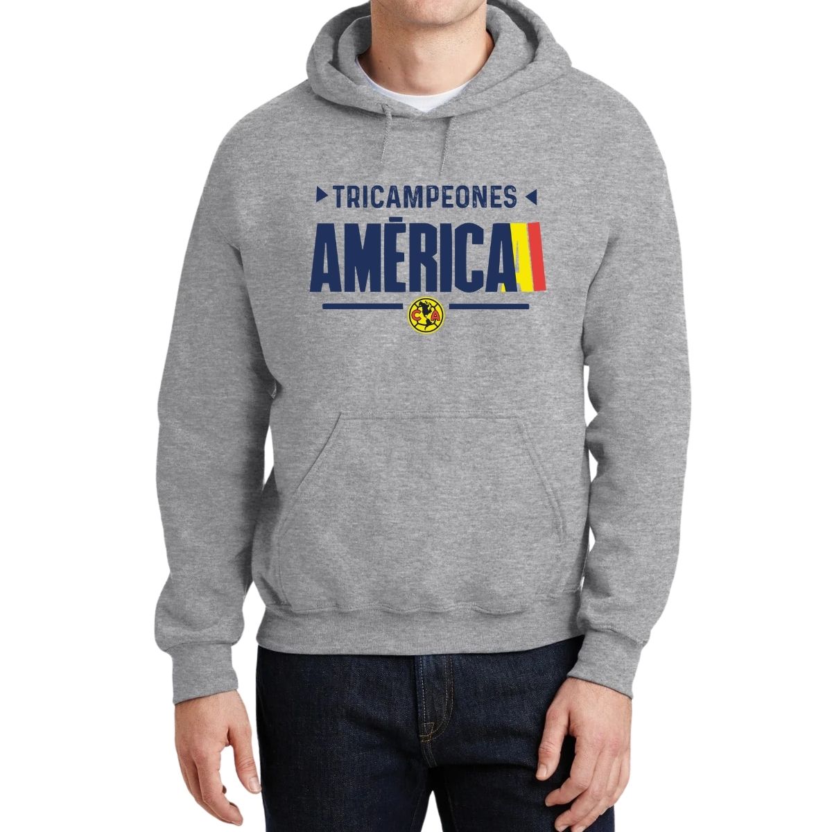 Sudadera Hombre Hoodie América Tricampeón