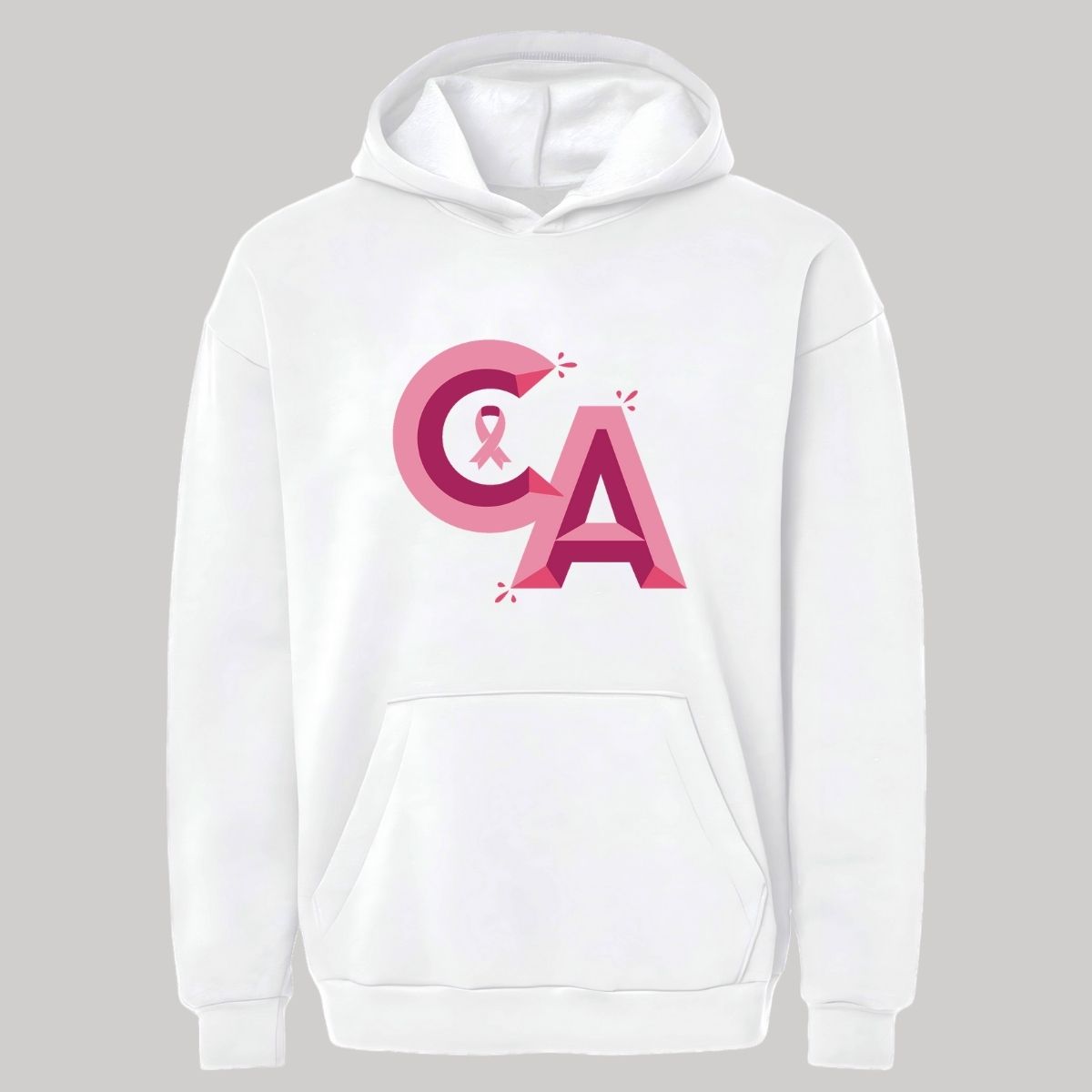 Sudadera Hombre Hoodie Pro Dry América Vs Cáncer Mama