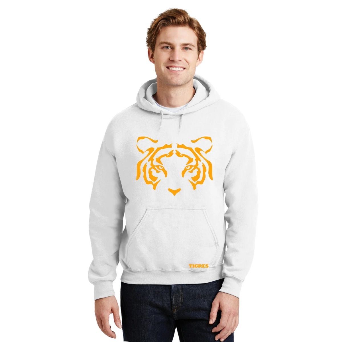 Sudadera Hombre Hoodie Tigres UANL Cara Tigre