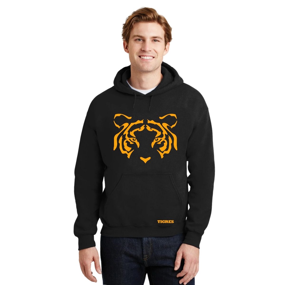 Sudadera Hombre Hoodie Tigres UANL Cara Tigre