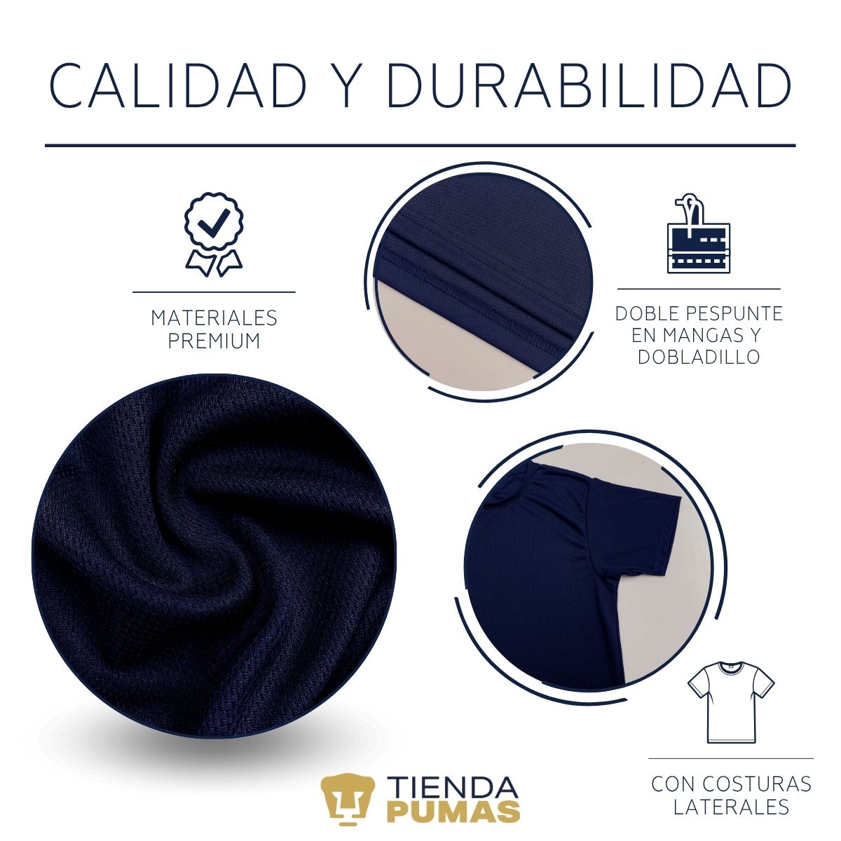 Playera Transpirable Hombre Pumas UNAM A ganar