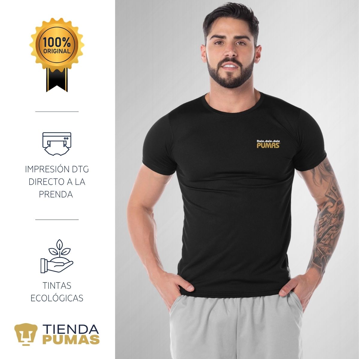 Playera Transpirable Hombre Pumas UNAM A ganar