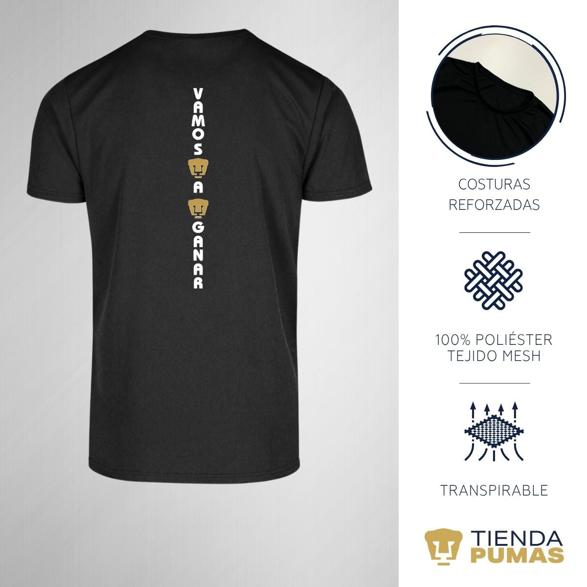 Playera Transpirable Hombre Pumas UNAM A ganar